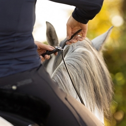 QHP Neck Rope LIBERTA - Læder Cordeo- Justerbar med spænder